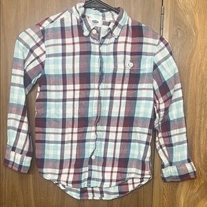 Old Navy Plaid Kids Shirt - Red, Blue, White